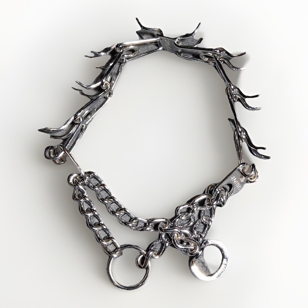 Herm Sprenger HS Germany Chrome Plated Steel Prong Dog Training Collar 5.5in ID